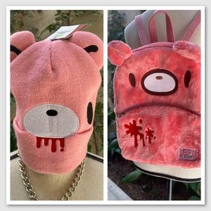 Gloomy Bear Backpack and beanie bundle unisex